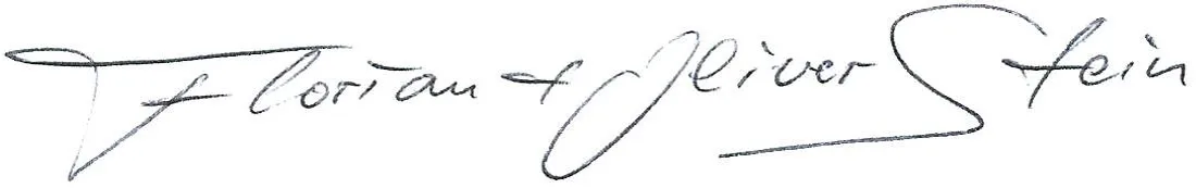 Signatur der Familie Stein
