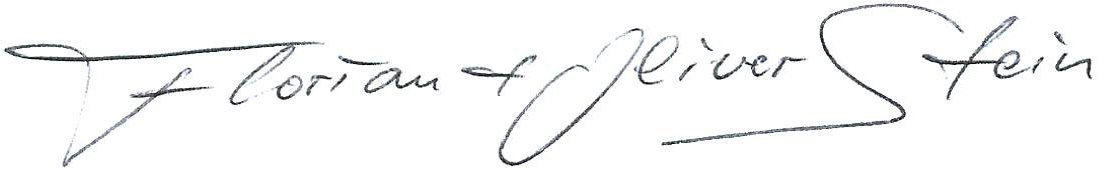 Familie Stein Signatur
